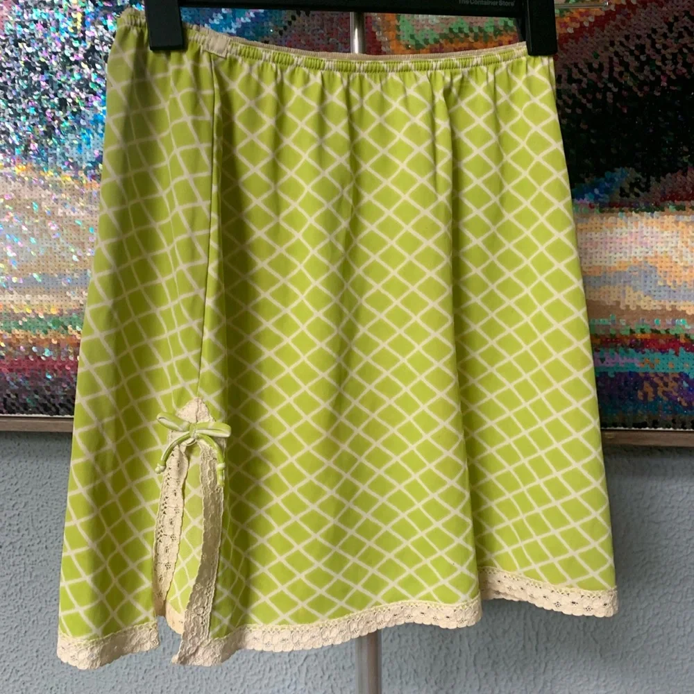 Vintage green slip skirt - Picture 2 of 3